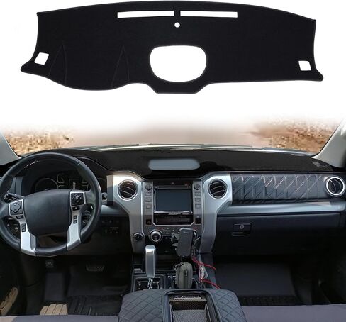 غطاء لوحة القيادة غطاء لوحة القيادة حصيرة السجاد مخصص مناسب لـ 2000-2006 Toyota Tundra/ 2001-2007 Toyota Sequoia (رمادي داكن) in Kuwait