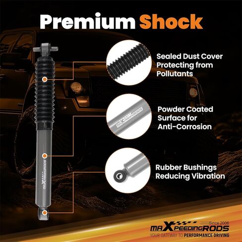 maXpeedingrods 2.5" Lift Kit for 1997-2006 Jeep Wrangler TJ, LJ 4WD with 6Cyl w/ G1 Version Shocks in Saudi Arabia