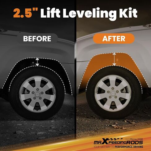 maXpeedingrods 2.5" Lift Kit for 1997-2006 Jeep Wrangler TJ, LJ 4WD with 6Cyl w/ G1 Version Shocks in Saudi Arabia