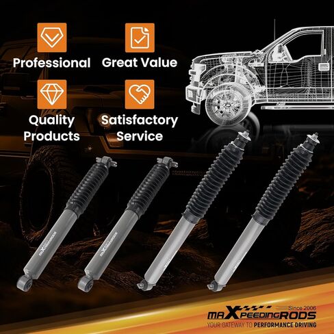 maXpeedingrods 2.5" Lift Kit for 1997-2006 Jeep Wrangler TJ, LJ 4WD with 6Cyl w/ G1 Version Shocks in Saudi Arabia