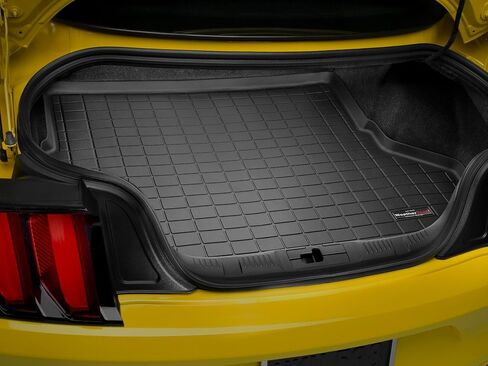 بطانة صندوق السيارة من Weathertech لسيارة Ford Mustang Mach 1، Mustang Shelby GT350، Mustang Shelby GT500 - Trunk (40727)، أسود in Saudi Arabia