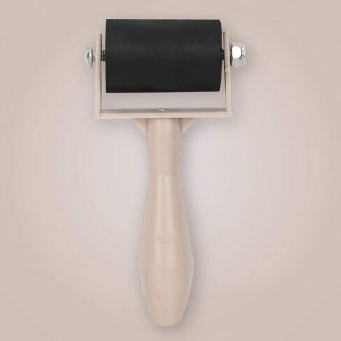 3.5cm Plastic Handle Printmaking Brayer, Rubber Roller with Smooth Rolling Surface, Long Service Life, for Art Stamping Tool(Primary Colours) in Saudi Arabia