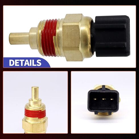 HiSport Engine Coolant Temperature Sensor - Compatible with Genesis Hyundai Accent Elantra Sonata Tiburon Kia Forte Rio Rondo Soul Replaces 39220-38030 in Saudi Arabia