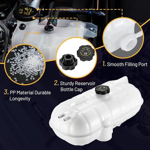 Engine Coolant Expansion Reservoir Overflow Tank 603-5201 Compatible with 2001-2007 Freightliner Century Class Coronado Columbia 2010-2015 Freightliner Coronado Replace S-20397 0523045000 in Saudi Arabia