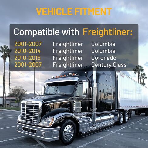 Engine Coolant Expansion Reservoir Overflow Tank 603-5201 Compatible with 2001-2007 Freightliner Century Class Coronado Columbia 2010-2015 Freightliner Coronado Replace S-20397 0523045000 in Saudi Arabia
