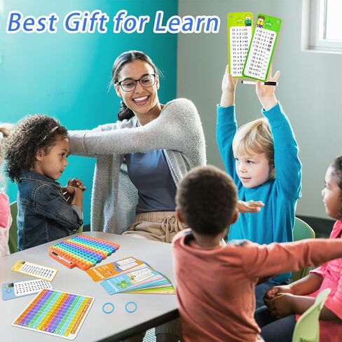 مخطط الضرب بوبر مع بطاقات فلاش الرياضيات، بطاقة تعليمية لجدول الأوقات، الصف الثالث، الرابع، الخامس، السادس، أدوات الرياضيات، المدرسة المنزلية، مستلزمات المعلمين in Kuwait