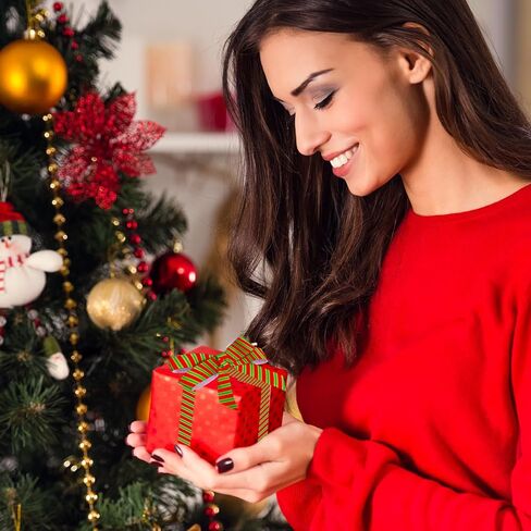 8 لفات عيد الميلاد أشرطة grosgrain 7/8 "أحمر أخضر عيد الميلاد حلوى قصب ضوء لمبة سانتا قبعة نقطة شريط النسيج الشريط الحرفية لقضاء عطلة عيد ميلاد إكليل القوس هدية التفاف ديكور الحفلات، 40 ياردة in Kuwait