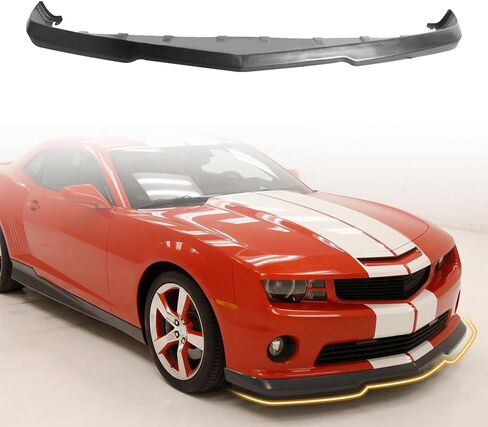 Front Bumper Lip Spoiler, Compatible with 2010-2013 Chevy Camaro V8 SS 1SS 2SS Only (Not Fit Zl1 Model), PU Black Bb Style Add-on Front Splitter Air Dam Chin Protector in Saudi Arabia