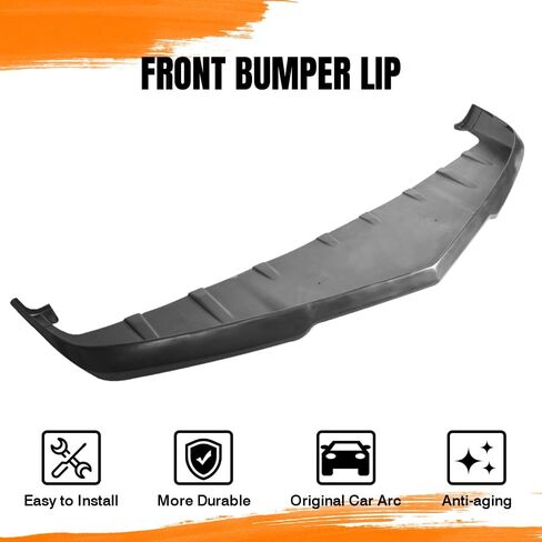 Front Bumper Lip Spoiler, Compatible with 2010-2013 Chevy Camaro V8 SS 1SS 2SS Only (Not Fit Zl1 Model), PU Black Bb Style Add-on Front Splitter Air Dam Chin Protector in Saudi Arabia
