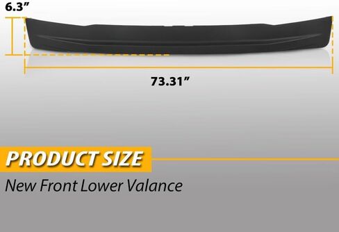 Suitable for Front Lower Bumper Valance for 2017-2019 Ford F250 F350 F450 F550 Super Duty Pickup - 4WD Replacement for FO1095271, HC3Z17626AE - Durable PP Plastic Bumper Lip Air Dam Deflector in Saudi Arabia