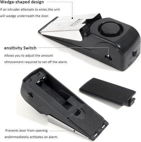 Door Stopper Alarm Floor Wedge Door Stop Siren Floor Wedge Doorstop for Travel Apartment Home House in Saudi Arabia