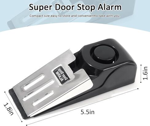 Door Stopper Alarm Floor Wedge Door Stop Siren Floor Wedge Doorstop for Travel Apartment Home House in Saudi Arabia