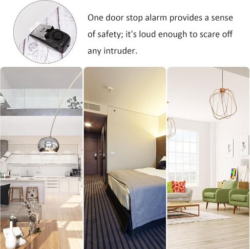 Door Stopper Alarm Floor Wedge Door Stop Siren Floor Wedge Doorstop for Travel Apartment Home House in Saudi Arabia