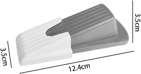 Premium Gray Door-Stops – No-Hole Required, Slip-Resistant Design, Easily Mounts on Doors for Ultimate Security in Saudi Arabia