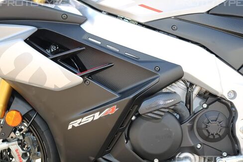 منزلقات إطار T-Rex Racing بدون قطع متوافقة مع Aprilia 2021-2022 RSV4 Factory 1100 / Tuono V4 Factory بدون منزلقات إطار مقطوعة مع حشوات من الألومنيوم (أحمر) in Kuwait