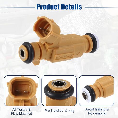 ACROPIX Car Fuel Injector Nozzle Replacement Fit for Hyundai i30 1.6L 2007-2011 No.35310-2B020 - Pack of 4 in Saudi Arabia