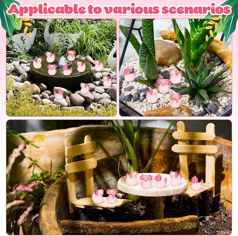 50 Pcs Axolotl Ducks Toy Figures, Mini Axolotl Resin Ducks Bulk, Tiny Axolotls Figurine Dress up Duck Toy for Party Favors (Axolotl) in Saudi Arabia
