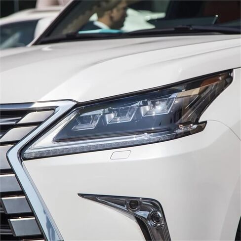 متوافق مع لكزس LX LX570 2016 2017 2018 2019 اكسسوارات السيارات المصابيح الأمامية الزجاجية (يسار) in Saudi Arabia