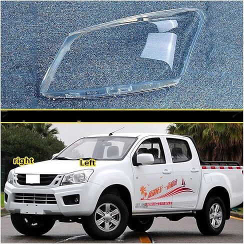 Headlight Shell Lens Replace Original Lampshade Compatible For Isuzu Jim Ruimai 2016 2017 2018 Headlamp CoverTransparent Mask(1Piece Right side) in Kuwait