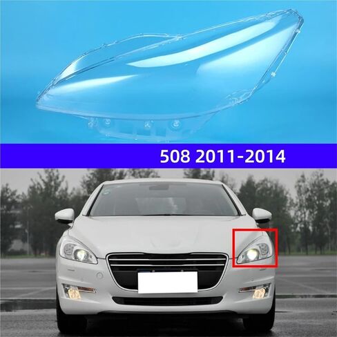 Compatible For Peugeot 508 2011 2012 2013 2014 Auto Accessories Headlights Lamp Lens Replace The Original Lampshade(Right) in Saudi Arabia