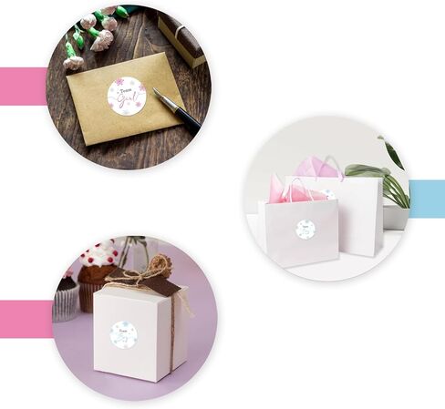 40pcs Snowflake Gender Reveal Thank You Stickers, Winter Wonderland Team Boy Team Girl Round Stickers, Baby It's Cold Outside Round Labels for Winter Gender Reveal Party Favors in Saudi Arabia