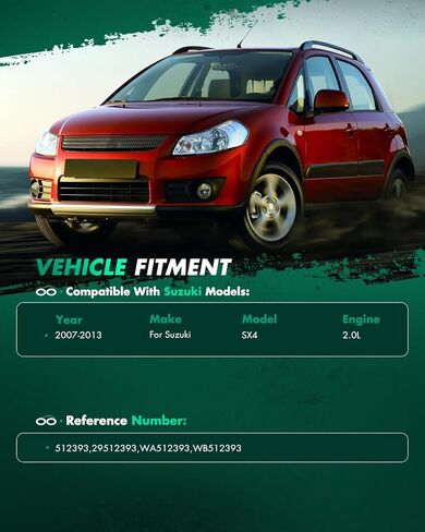 SCITOO 1* Wheel hub bearing Left Right Rear for 2007-2013 for Suzuki SX4 512393 Only for AWD in Saudi Arabia