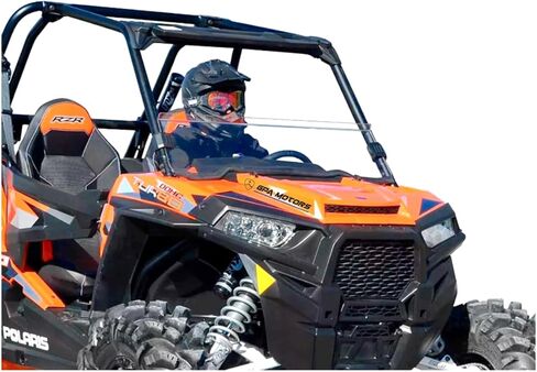 Half Front Windshield Tough PC Fits Polaris RZR 900 1000 Turbo XP XP4 (2014-2021) in Saudi Arabia