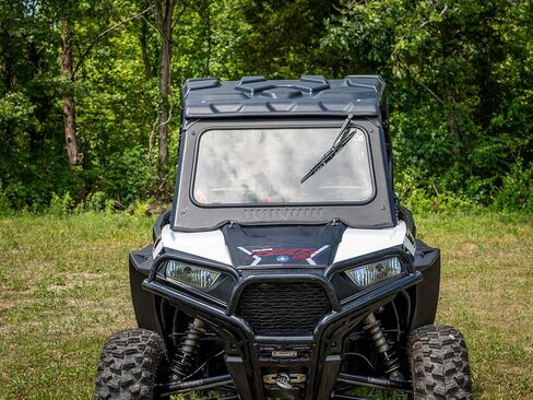 زجاج أمامي بفتحات تهوية SuperATV لـ 2014-2018 Polaris RZR XP 1000 / XP 4 1000 | زجاج أمان مصفح معتمد من وزارة النقل | تتضمن ممسحة يدوية in Saudi Arabia
