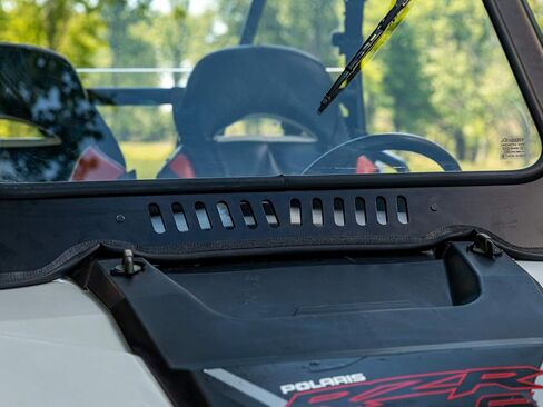 زجاج أمامي بفتحات تهوية SuperATV لـ 2014-2018 Polaris RZR XP 1000 / XP 4 1000 | زجاج أمان مصفح معتمد من وزارة النقل | تتضمن ممسحة يدوية in Saudi Arabia
