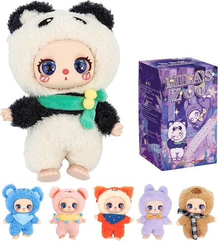 Liila‘s Zoo Series Plush Blind Box, Adorable Plush Collectible Toys, 6.3IN Hangable Doll with Unique Designs Birthday Gifts, 1PCS (1 of 7 Possible Styles) in Saudi Arabia