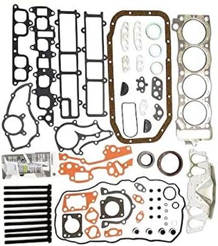 مجموعة حشية رأس أسطوانة الجرافيت مع مسامير الرأس - متوافقة مع 1985-1995 Toyota Pickup 2.4L SOHC 22R 22RE 22REC in Saudi Arabia