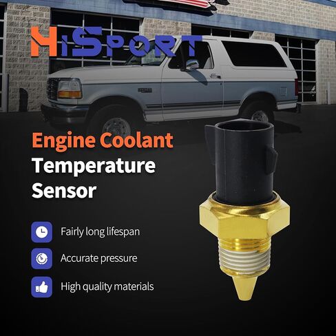 مستشعر درجة حرارة سائل تبريد المحرك HiSport 250791B020 - متوافق مع Ford E-150 E-250 E-350 E-450 E-550 Lincoln Mark VIII Mercury Cougar Tracer Mystique يستبدل ZZL018707 9U2Z12A648A in Saudi Arabia