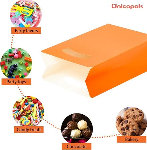 UnicoPak 16 حزمة أكياس جودي قزحية الألوان لصالح الحفلات أكياس جودي لعلاج عيد ميلاد الحلوى، 6x3x9 بوصة in Kuwait