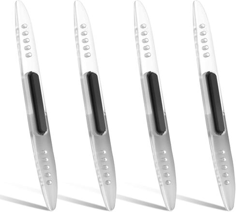 4PCS Car Door Edge Guards Car Side Door Protector, Rearview Anti-Collision Bumper Trim Guard Sticker, Auto Body Self Adhesive Anti-Scratch Strips for SUV Pickup Truck (Black) in Saudi Arabia