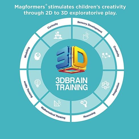 Magformers Challenger 112-Piece Deluxe Set - Magnetic Tiles Building Blocks, Educational Kit, STEM Toy Set - Magnetic Building Tiles for Kids to Develop Problem-Solving Abilities and Shape Recognition in Saudi Arabia