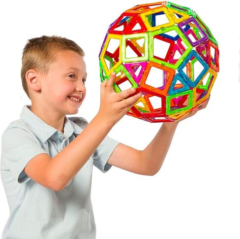Magformers Challenger 112-Piece Deluxe Set - Magnetic Tiles Building Blocks, Educational Kit, STEM Toy Set - Magnetic Building Tiles for Kids to Develop Problem-Solving Abilities and Shape Recognition in Saudi Arabia