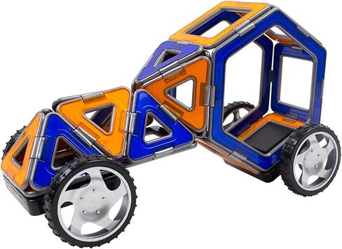 Magformers Challenger 112-Piece Deluxe Set - Magnetic Tiles Building Blocks, Educational Kit, STEM Toy Set - Magnetic Building Tiles for Kids to Develop Problem-Solving Abilities and Shape Recognition in Saudi Arabia