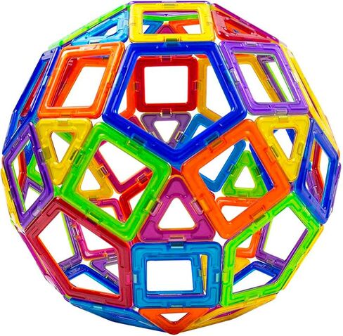 Magformers Challenger 112-Piece Deluxe Set - Magnetic Tiles Building Blocks, Educational Kit, STEM Toy Set - Magnetic Building Tiles for Kids to Develop Problem-Solving Abilities and Shape Recognition in Saudi Arabia