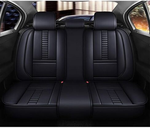 for Nissan Altima 2013-2025 Car Seat Covers, Full Coverage Customized Seat Covers Premium Leather Waterproof Stain-Resistant Easy to Install (Full Set with Pillows, Black) in Saudi Arabia