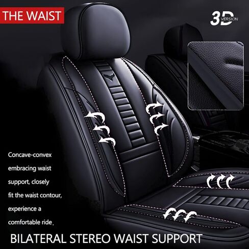 for Nissan Altima 2013-2025 Car Seat Covers, Full Coverage Customized Seat Covers Premium Leather Waterproof Stain-Resistant Easy to Install (Full Set with Pillows, Black) in Saudi Arabia