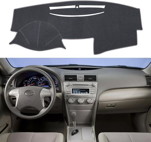 Dash Cover Mat Custom Fit for Toyota Camry 2007 2008 2009 2010 2011 Dashboard Cover Pad Carpet (Dark Gray) in Saudi Arabia