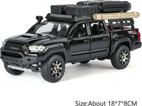 1/32 Alloy Toy Car, Off-Road Pull Back Car Model with Realistic Decorative Accessories & Open Doors, Realistic Collectible Toy Gift for Adults, Boys and Girls (Black) in Saudi Arabia
