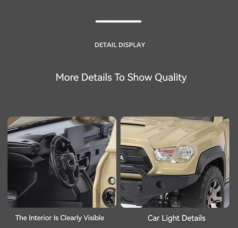 1/32 Alloy Toy Car, Off-Road Pull Back Car Model with Realistic Decorative Accessories & Open Doors, Realistic Collectible Toy Gift for Adults, Boys and Girls (Black) in Saudi Arabia