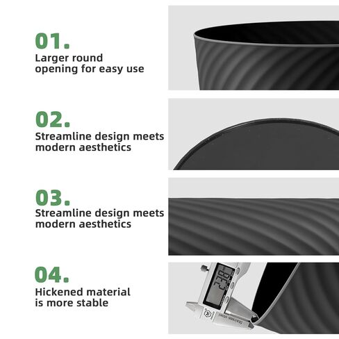 Small Trash Can 3 Pack 1.8 Gallons, Bathroom Trash Can & Garbage Can with 6 Trash Bags, Bedroom Trash Bin & Waste Basket for Office, Bedroom, Living Room, Kitchen, Compact Space in Saudi Arabia