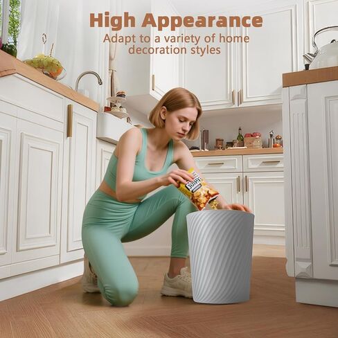 Small Trash Can 3 Pack 1.8 Gallons, Bathroom Trash Can & Garbage Can with 6 Trash Bags, Bedroom Trash Bin & Waste Basket for Office, Bedroom, Living Room, Kitchen, Compact Space in Saudi Arabia