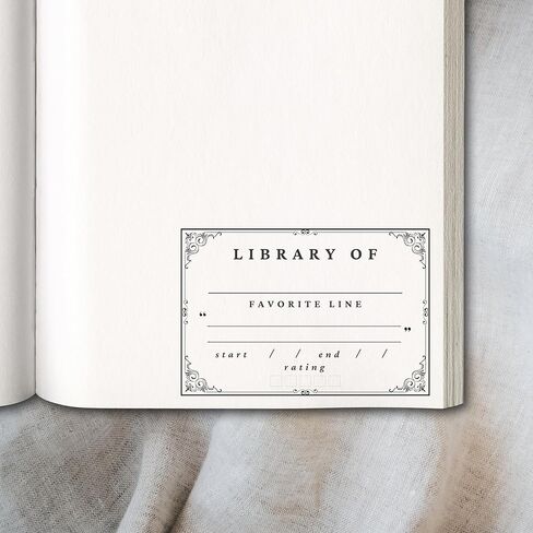 Handcrafted Artisian Book Stamp with Black Ink Pad | Book Stamp | Rating Review Stamp | Library of Personalization | Rate Your Reads | Bookish Gift | Rubber Stamp for Book Lovers & Journal Advocates in Saudi Arabia