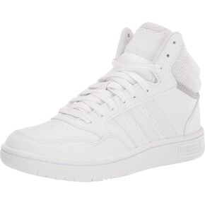 حذاء رياضي adidas Originals Hoops 3.0 Mid_legacy، أسود/وردي فيوجن/أبيض، 13 US للجنسين للأطفال الصغار in Kuwait