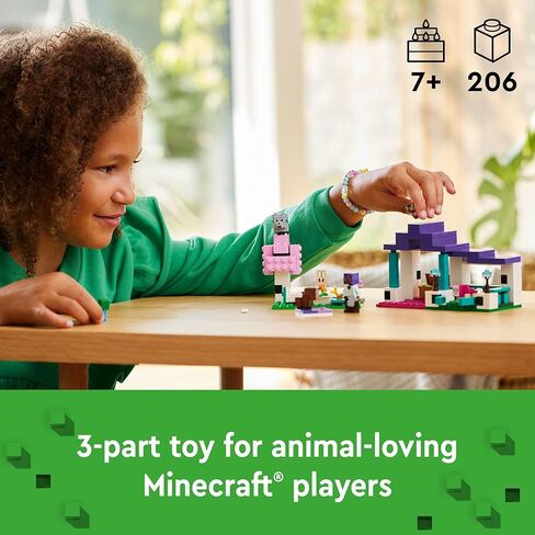 LEGO Minecraft The Animal Sanctuary Building Set, Gaming Toy for Girls and Boys Ages 7 and Up, Gift for Gamers and Kids, Brick Model of The Plains Biome with Popular Minecraft Figures, 21253 in Saudi Arabia