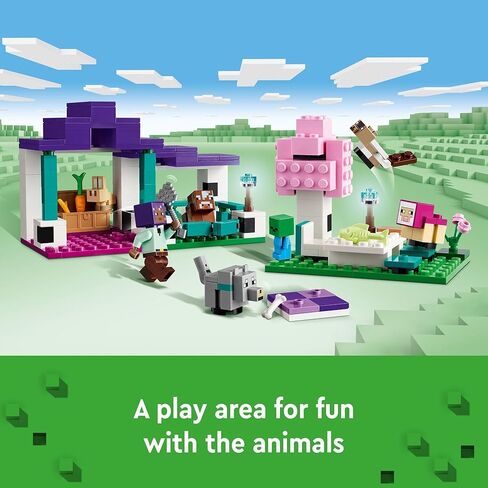LEGO Minecraft The Animal Sanctuary Building Set, Gaming Toy for Girls and Boys Ages 7 and Up, Gift for Gamers and Kids, Brick Model of The Plains Biome with Popular Minecraft Figures, 21253 in Saudi Arabia