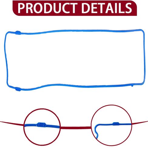 VS50377R High Performance Valve Cover Gasket/Fits Ford Expedition (1997-2002), E-150 Club Wagon (1999-2001), Lincoln Town Car (1991-2002) 4.6L - Sealing, Wear Resistant,Easy Installation in Saudi Arabia